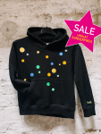 Hoodie mit schimmernden Punkten 116